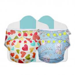 Superbottoms: Cloth Diapers for babies - Cloth Diaper Combo Pack of 2 Freesize UNO- New Version, Reusable