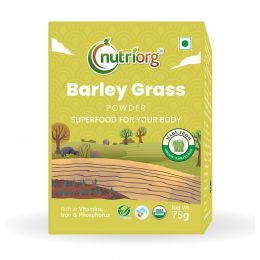 Nutriorg: Certified Organic Barley Powder - 75 gm