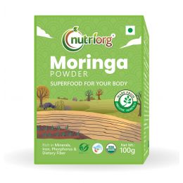 Nutriorg: Certified Organic Moringa Powder - 100 gm