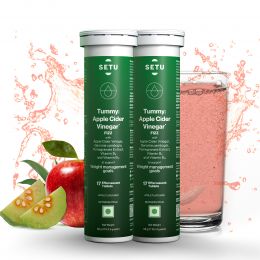 SETU: Tummy Apple Cider Vinegar Effervescent Tablets - 34 Tabs