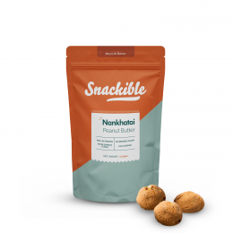 Snackible: Peanut Butter Nankhatai (Pack of 2) - 2x185gm