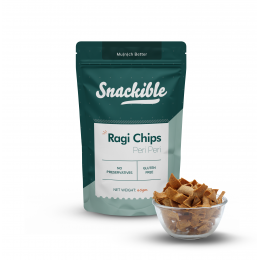 Snackible: Peri Peri Ragi Chips (Pack of 3) - 3x70gm