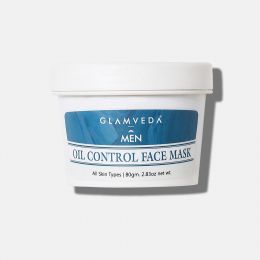 Glamveda: Men Oil Control Face Mask With AHA, BHA & Niacinamide - 80g