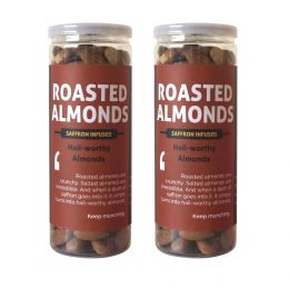 Omay Foods: Classic Salted Roasted Almonds - Pack of 2 (170gm each)