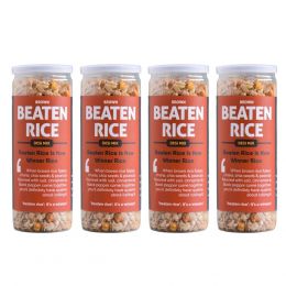 Omay Foods: Beaten Brown Rice - Desi Mix - Pack of 4 (115gm each)