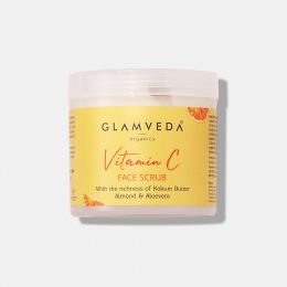 Glamveda: Vitamin C Brightening & Anti Blemish Face Scrub - 100g