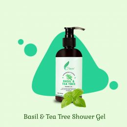 Frescia: Basil & Tea Tree Shower Gel, 200 ml
