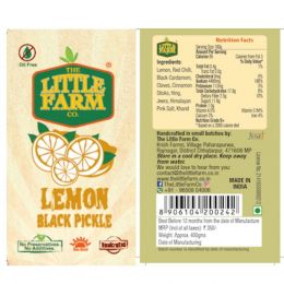 The Little Farm Co.: Lemon Black Pickle (5 year aged) - 400gm