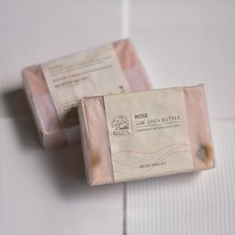 Ecotyl: Handmade Body Soap (Shea Butter - Rose) - 100 gm