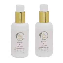 My Green Space: Lemon Tea Tree Body Wash 100 ml + Body Lotion 100 ml