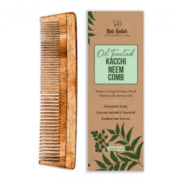 Nat Habit: Kacchi Neem Comb (Dual Tooth)