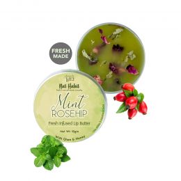 Nat Habit: Mint Rosehip Lip Balm - 10gm