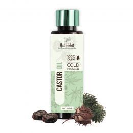 Nat Habit: Cold Pressed 100% Pure Castor (Arandi) Oil - 200ml