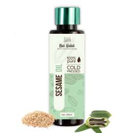 Nat Habit: Cold Pressed 100% Pure Sesame Oil - 200 ml