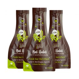 Nat Habit: Men's Revital FRESH Hair Mask (NutriMask) - Pack of 3