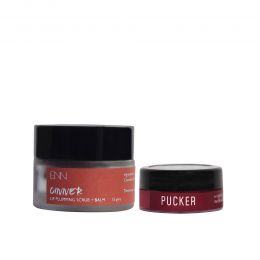 Enn Beauty: Pucker lip balm mini & Cinner- Cinnamon Lip Scrub cum balm combo kit