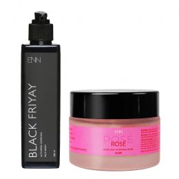 Enn Beauty: Oily skincare combo Kit, Black Friyay- Activated Charcoal Face Wash|Rose Ultra Light Hydrating Creme