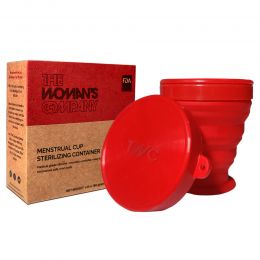 The Woman's Company: The Woman's Company Reusable Menstrual Cup - Small Size with Menstrual Cup Sterilizer Combo