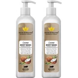 House of Wellness: Coconut Body Wash - Pack Of 2 - 250 ml each
