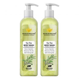 House of Wellness: Tea Tree Body Wash Pack Of 2