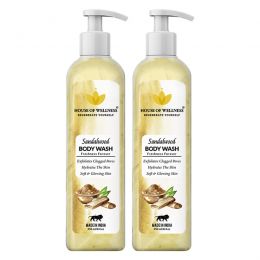 House of Wellness: Sandalwood Body Wash Pack Of 2