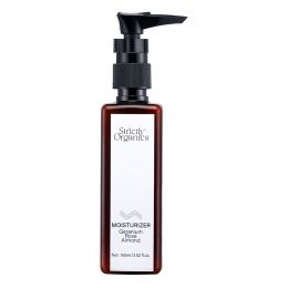Strictly Organics: Face Moisturiser with Rose, Geranium, Almond oil, Aloe Vera ext and Vitamin E -  100 ml