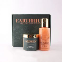 Earthhium: Coffee Body Scrub & Strawberry Body Lotion