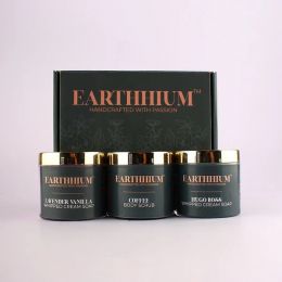 Earthhium: Lavender Vanilla Whipped Cream Soap, Hugo Boss Whipped Cream Soap & Coffee Body Scrub