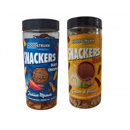 Foodstrukk: Chickpeas Indian Masala And Ragi Cream n Onion Snackers - Pack of 2 (150gm Each)