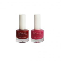 Disguise Cosmetics: Combo of  Ladybug Red Nail Polish and  Pinky Promise Nail Polish (Each 9 ml )