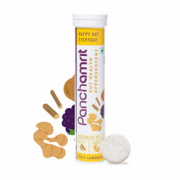 Panchamrit: Gut Health Zest Lemon Flavour Effervescent Tablets - 20 Tablets