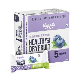 Happilo: Premium Blueberries Healthy Dry Fruit Bar 35g (35gx6)