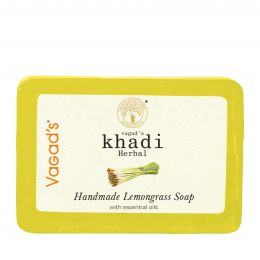 Vagad's Khadi: Lemongrass Soap - 125gm (Pack of 3)