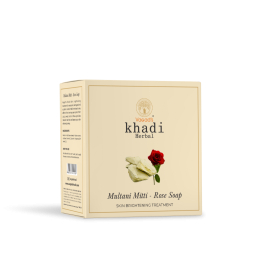 Vagad's Khadi: Rose Soap - 100gm (Pack of 3)