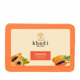 Vagad's Khadi: Papaya Soap - 125gm (Pack of 3)