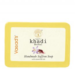 Vagad's Khadi: Saffron Soap - 125gm (Pack of 3)
