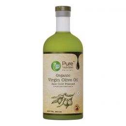 Pure Nutrition: Cold Pressed Raw Virgin Olive Oil - Glass Bottle 500ml