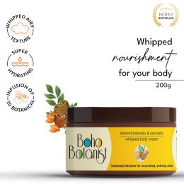 Boho Botanist: Whipped Body Cream Almond, Babassu Avocado - 200 ml