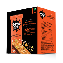 MOJO BAR: Orange Dark Chocolate + Vitamin C - Pack of 15