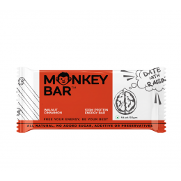 Monkey Bar: Walnut Cinnamon Protein Bars - Pack of 8