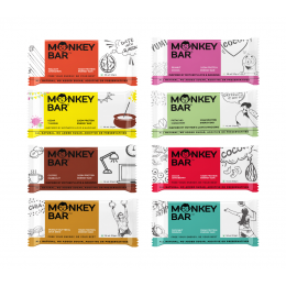Monkey Bar: Assorted Protein Bars - Pack of 8