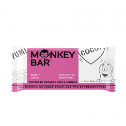 Monkey Bar: Peanut Cocoa Protein Bars - Pack of 8