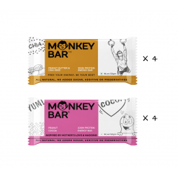 Monkey Bar: Nuts For Peanuts Protein Bars - Pack of 8
