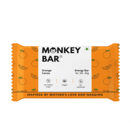 Monkey Bar: Orange Cocoa Energy Bars - Pack of 10
