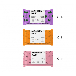 Monkey Bar: Assorted Choco Energy Bars - Pack of 10
