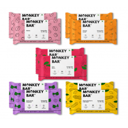 Monkey Bar: Assorted Energy Bars - Pack of 10