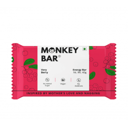 Monkey Bar: Very Berry Energy Bars - Pack of 10