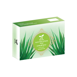 Shrida Naturals: Aloe Vera & basil Soap - 125gm