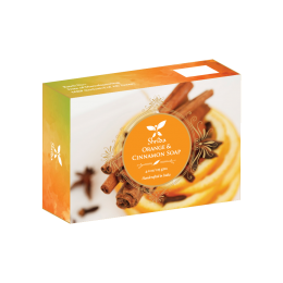 Shrida Naturals: Orange Cinnamon Soap - 125gm