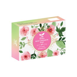 Shrida Naturals: Rose Cardamom Soap - 125gm
